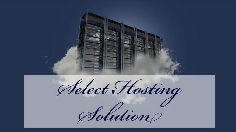 Select a hosting package for your blog