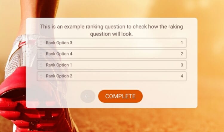 Ranking Question For Your Survey