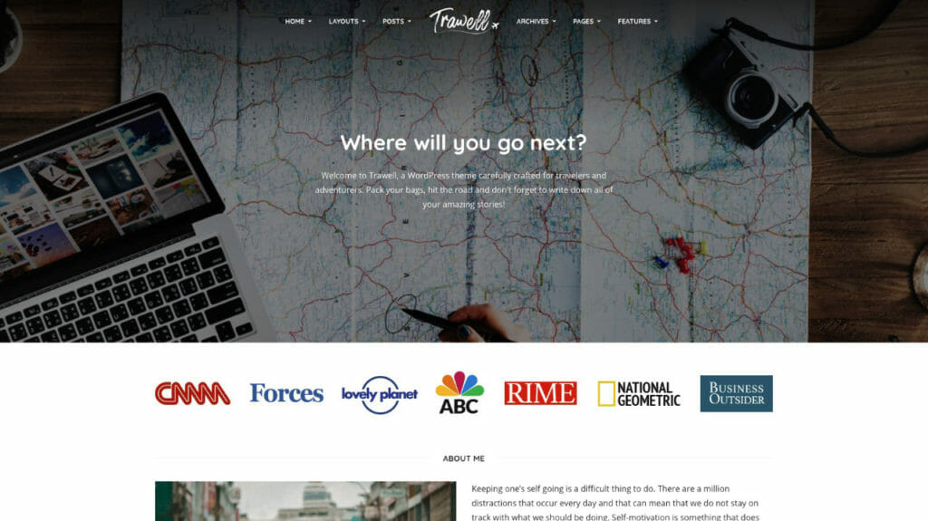 Trawell Travel Blog Theme From ThemeForest