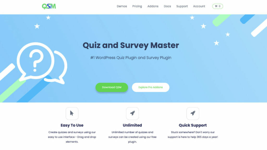 Quiz and Survey Master WordPress Plugin